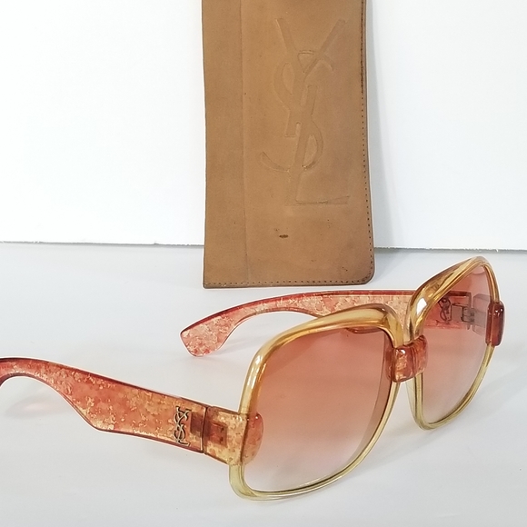 RARE AMAZING Vintage YVES SAINT LAURENT YSL PARIS 1970'S OVERSIZED    Sunglasses - Picture 8 of 16